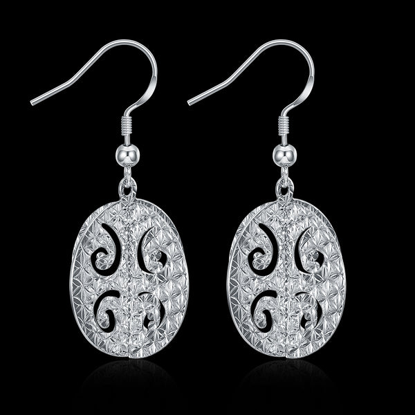 White Gold Earrings LSE220