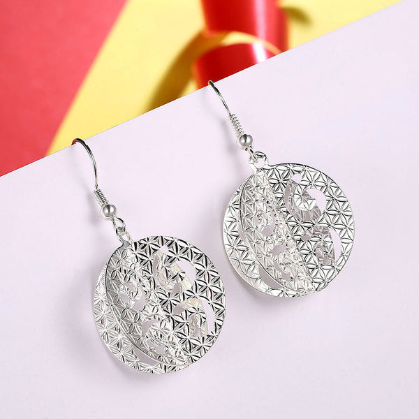 White Gold Earrings LSE220