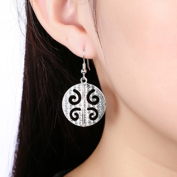 White Gold Earrings LSE220