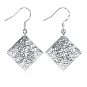 White Gold Earrings LSE221