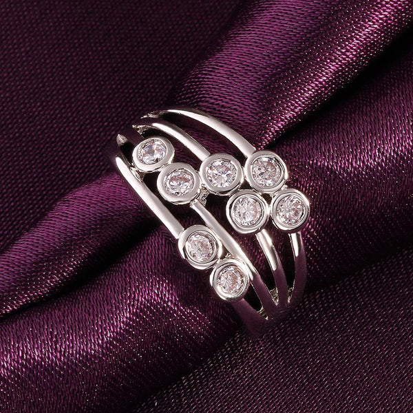 White Gold Ring LSR006-C