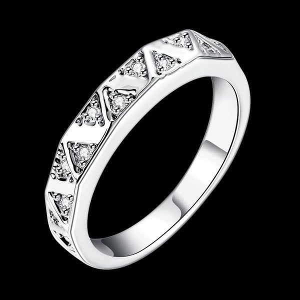 White Gold Ring LSR024-C