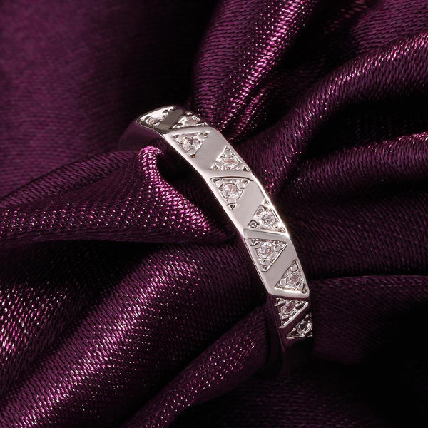 White Gold Ring LSR024-C