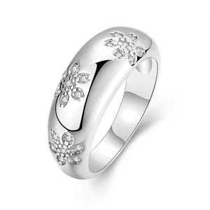 White Gold Ring LSR036-C