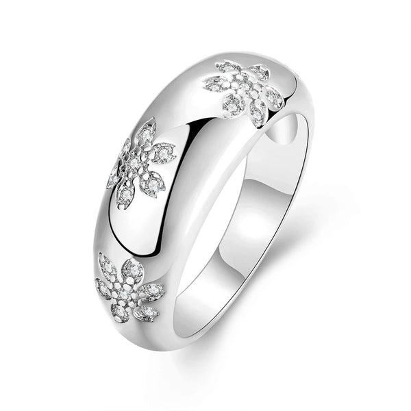 White Gold Ring LSR036-C