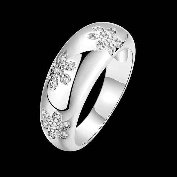 White Gold Ring LSR036-C