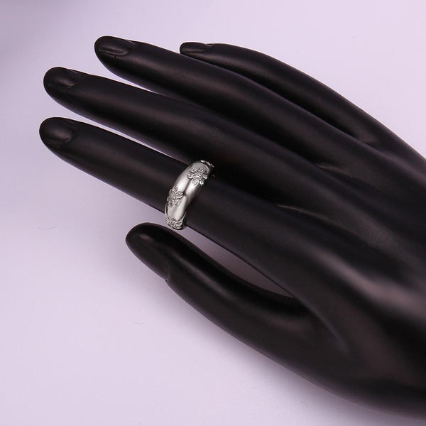 White Gold Ring LSR036-C