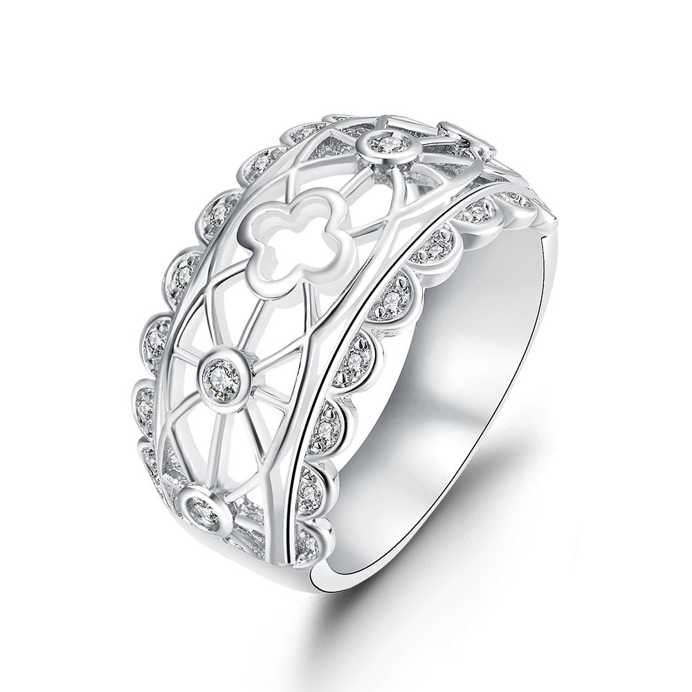 White Gold Ring LSR37-C