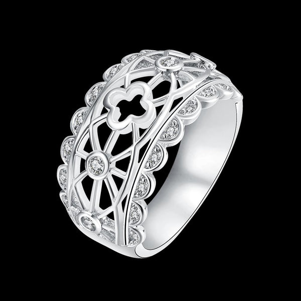 White Gold Ring LSR37-C