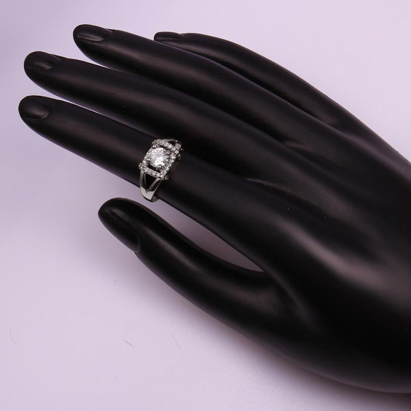 White Gold Ring LSR046-C