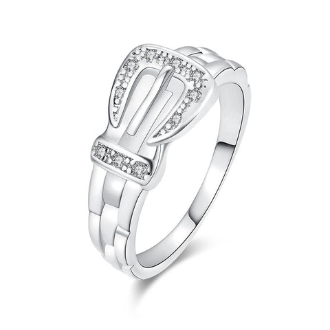 White Gold Ring LSR049-C