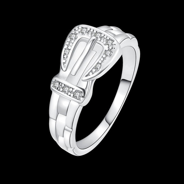 White Gold Ring LSR049-C