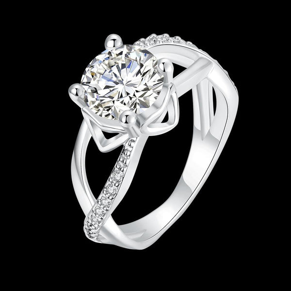 White Gold Ring LSR050-C