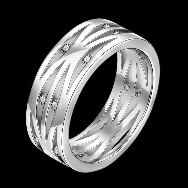 White Gold Ring LSR115-C