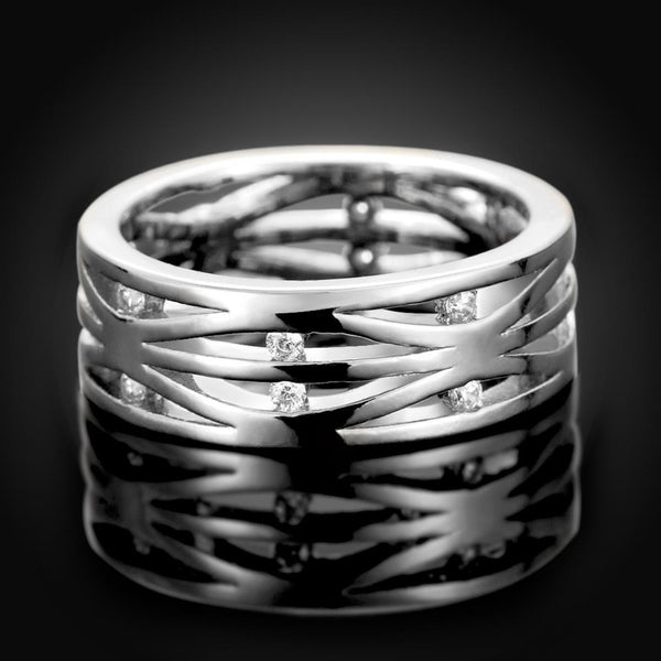 White Gold Ring LSR115-C