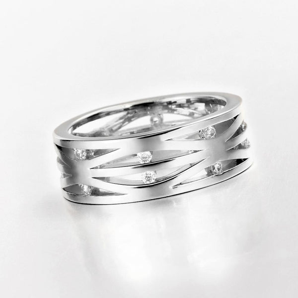 White Gold Ring LSR115-C