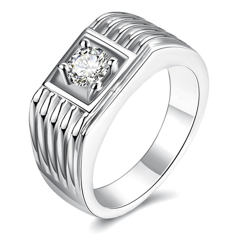 White Gold Ring LSR121-C