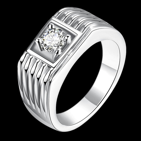 White Gold Ring LSR121-C