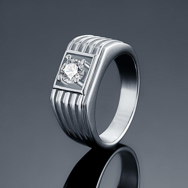 White Gold Ring LSR121-C