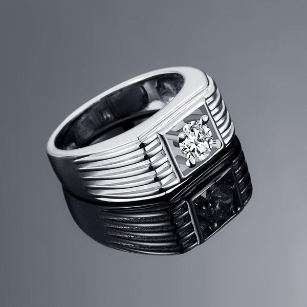 White Gold Ring LSR121-C