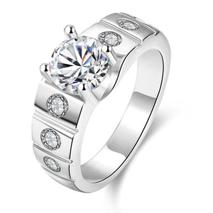 White Gold Ring LSR123-C