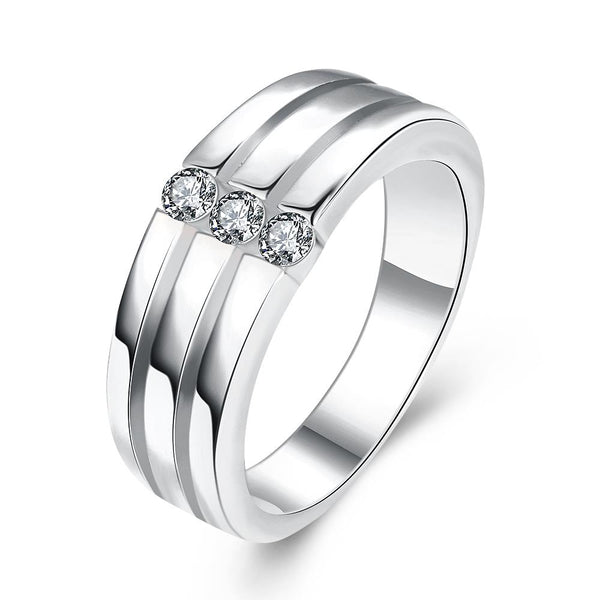 White Gold Ring LSR124-C