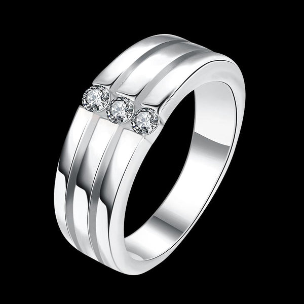 White Gold Ring LSR124-C