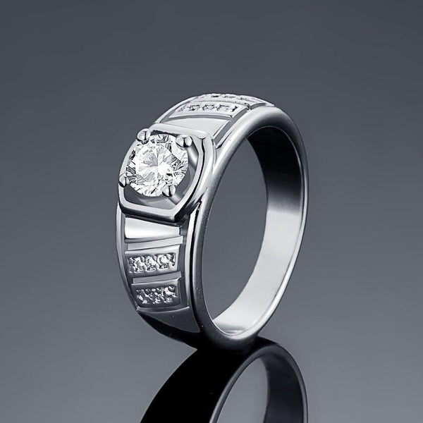 White Gold Ring LSR127-C