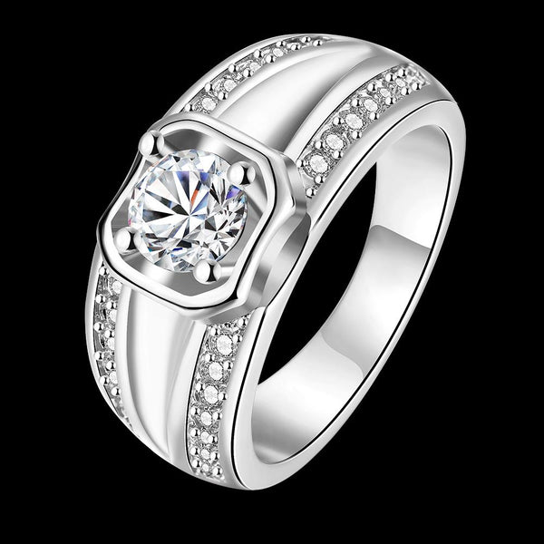 White Gold Ring LSR128-C