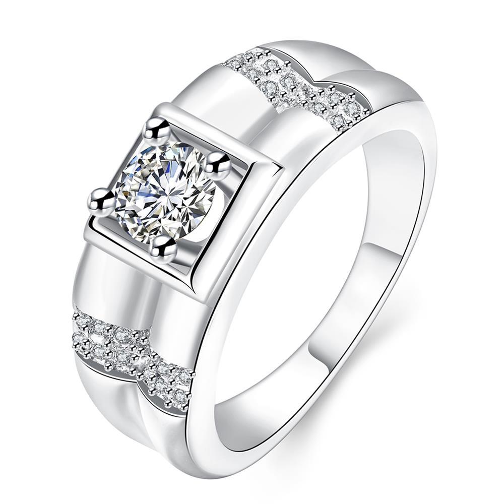 White Gold Ring LSR129-C