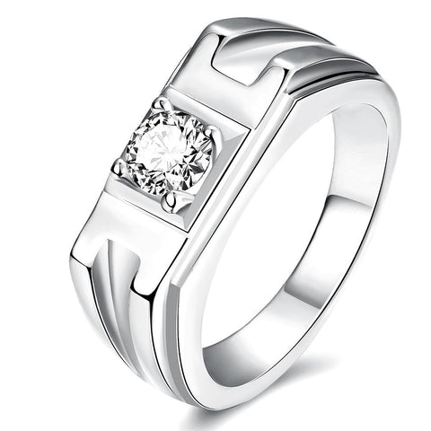 White Gold Ring LSR130-C