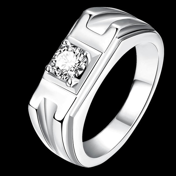 White Gold Ring LSR130-C