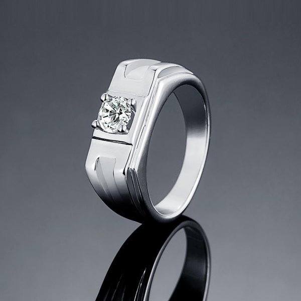 White Gold Ring LSR130-C