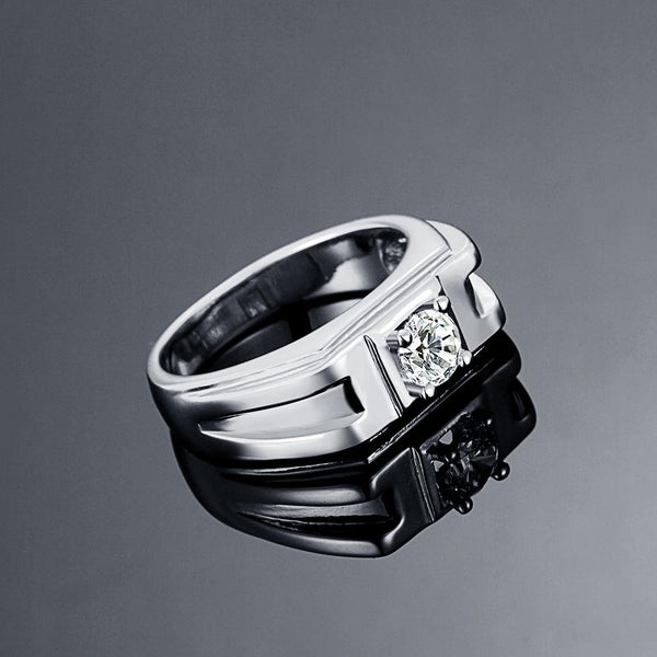 White Gold Ring LSR130-C