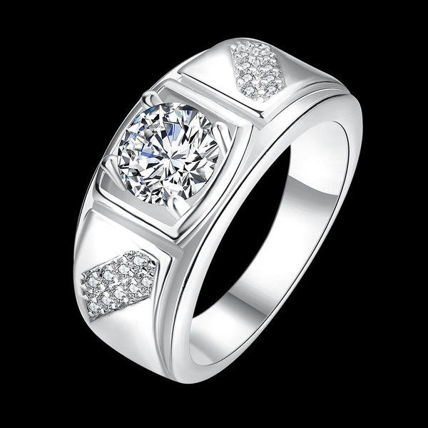 White Gold Ring LSR132-C