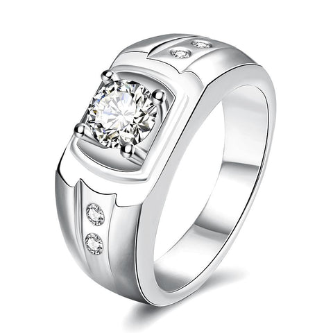 White Gold Ring LSR141-C