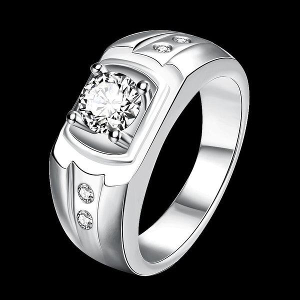 White Gold Ring LSR141-C