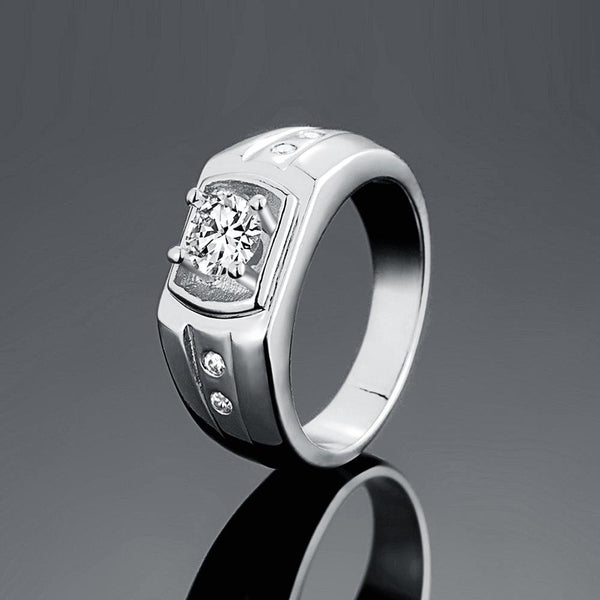 White Gold Ring LSR141-C