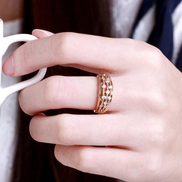 Rose Gold Ring LSR185-A