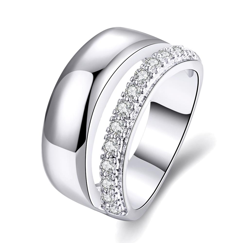 White Gold Ring LSR309-C