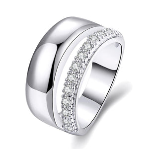 White Gold Ring LSR309-C