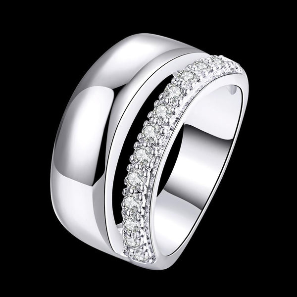 White Gold Ring LSR309-C