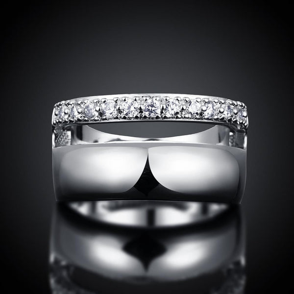 White Gold Ring LSR309-C