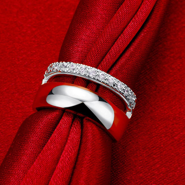 White Gold Ring LSR309-C