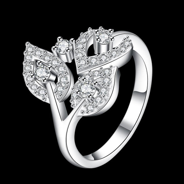 White Gold Ring LSR402-B