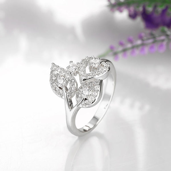 White Gold Ring LSR402-B