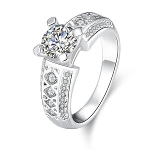 White Gold Ring LSR405-C