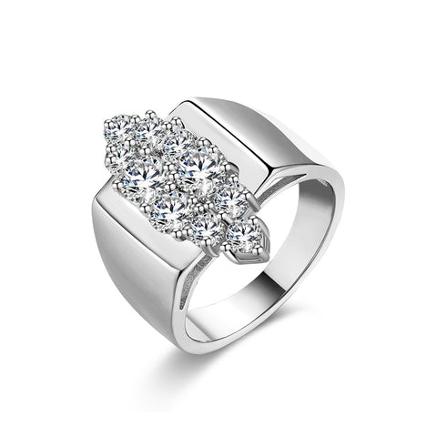 White Gold Ring LSR478-C