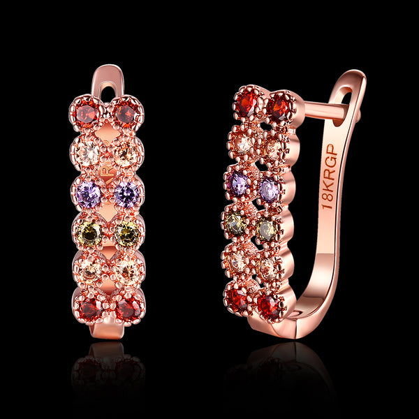 Rose Gold Earrings LSE120