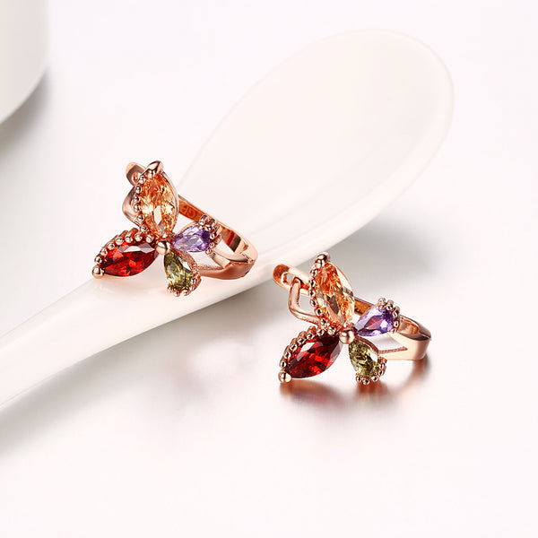 Rose Gold Earrings LSE124